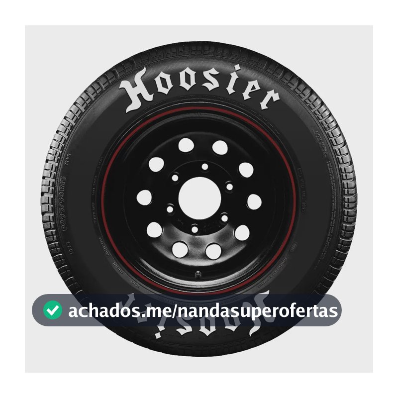 Adesivo De Pneu - Hoosier + Hoosier - Grande - Kit P/2 Pneus