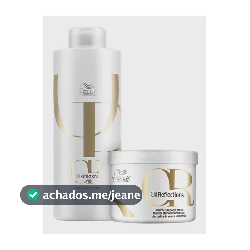 Wella Professionals Oil Reflections - Shampoo 1000ml + Máscara 500ml Kit