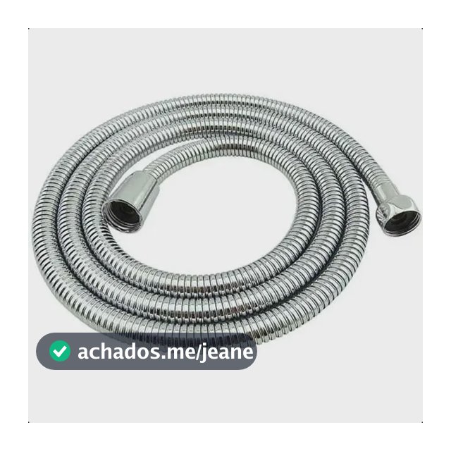 Engate Flexível Mangueira Ducha Higiênica De Metal 1,20 M Cromado Ducha De Banheiro Life Metais