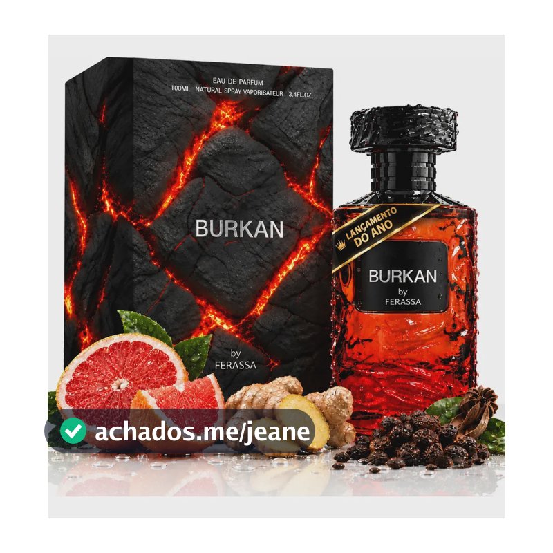 Perfume Arabe Ferassa Burkan 100 Ml  Edp Original
