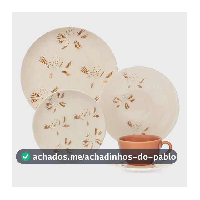 Aparelho De Jantar 20 Peças Unni Oxford Orquidea