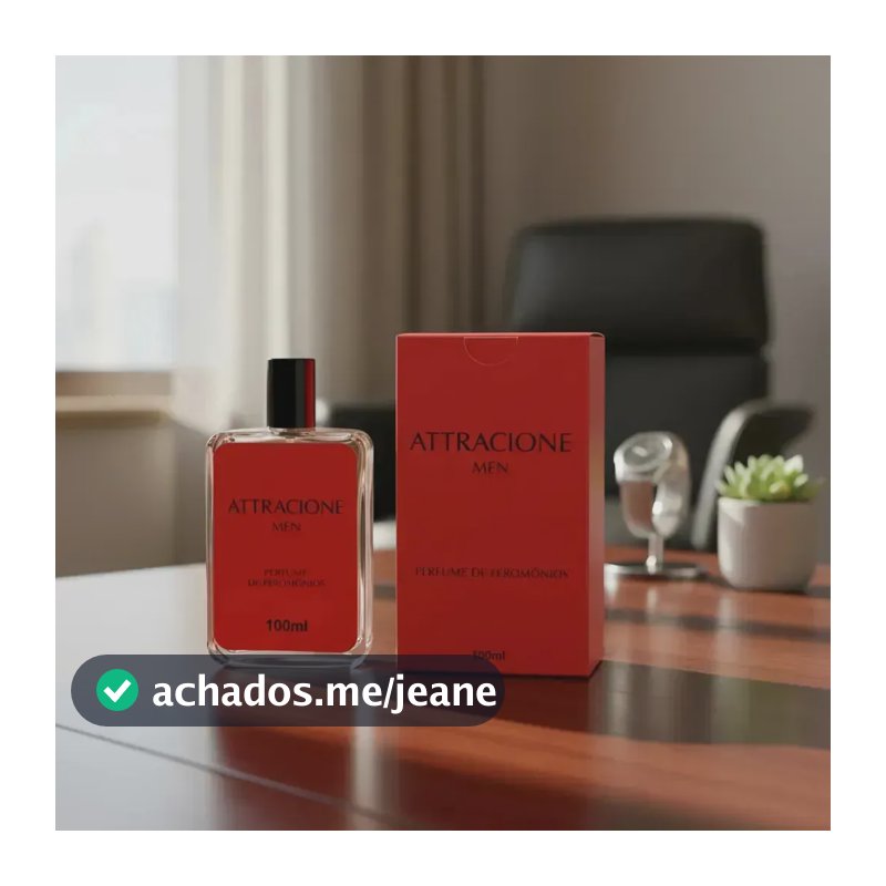 Perfume Masculino Attracione Men Feromônio Amadeirado 100ml