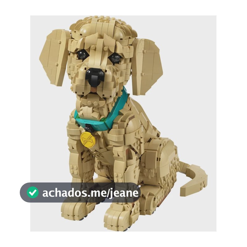Lego Filhote De Golden Retriever 11384 Icons 2102 Peças 2102 Golden Retriever