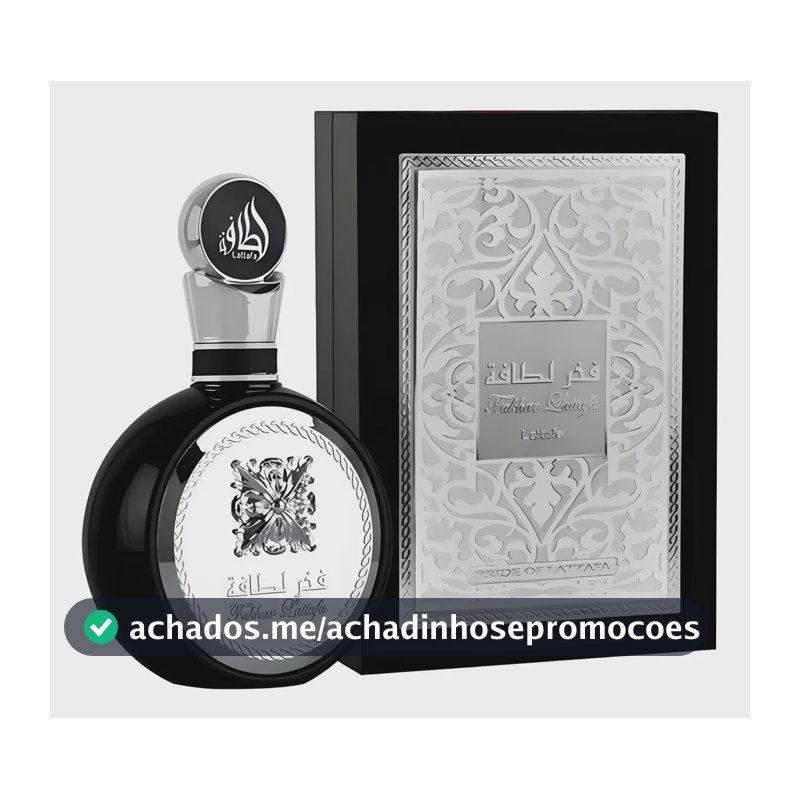 Perfume Lattafa Fakhar Black Masculino Eau de Parfum de 100ml