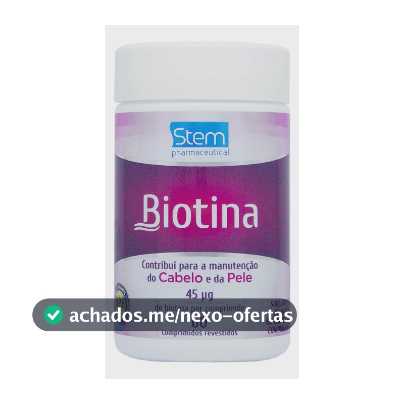 Biotina 45µg - 60 comprimidos - Stem