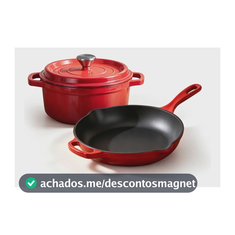 Kit 9 Panela Esmaltado Caçarola/frigideira Com Utensílios Sem Utensílios De Silicone