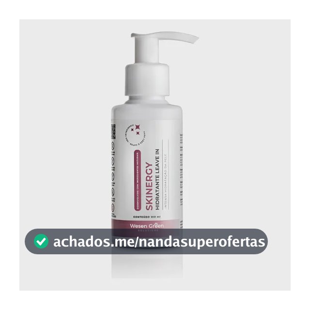 Skinergy Hidratante Wesen Green 100ml P Pets Pele Sensível