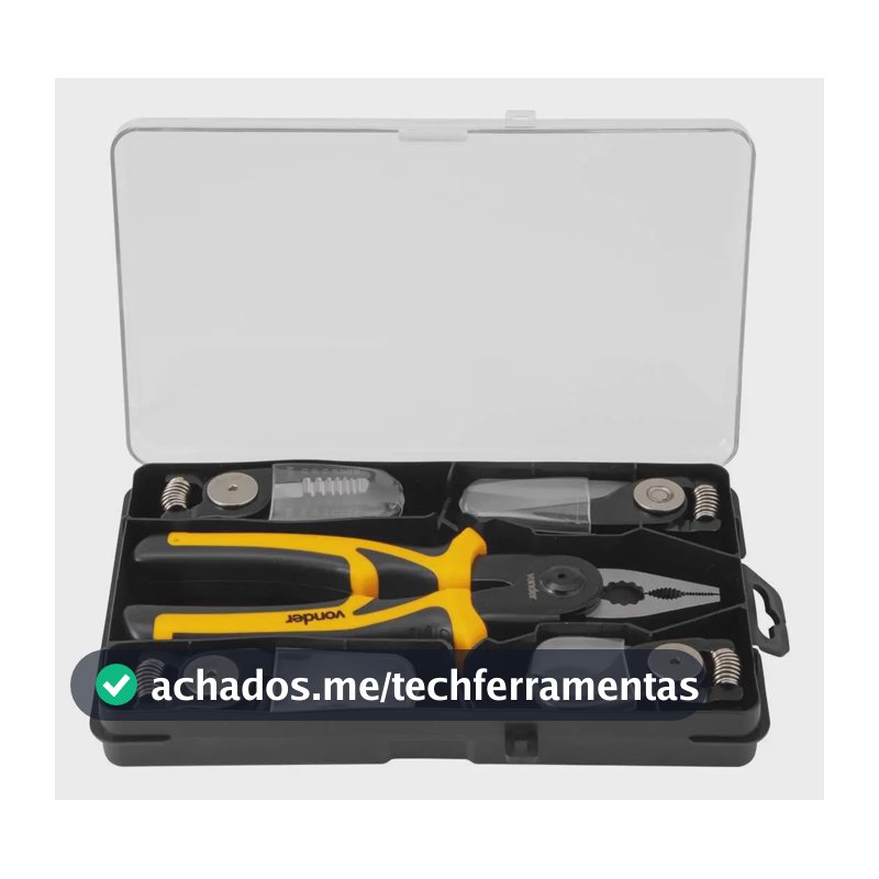 Alicate Intercambiavel Multifuncao 5 Em 1 Vonder Amarelo E Preto