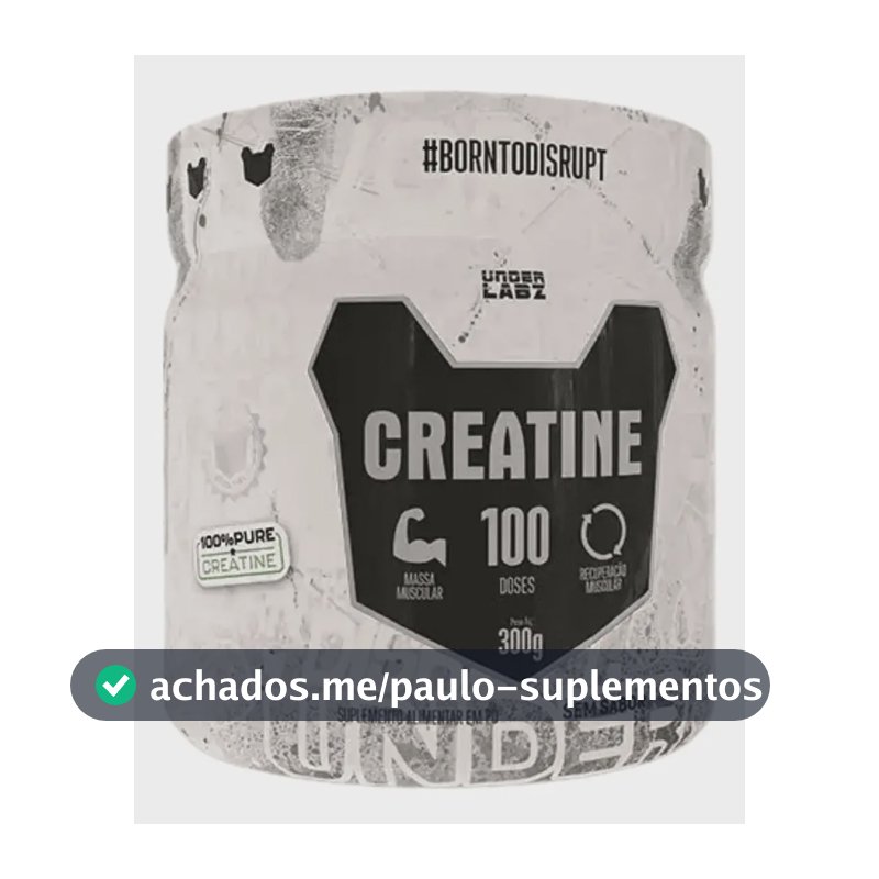 Creatine Borntodisrupt Pote 300g Under Labz Sem Sabor