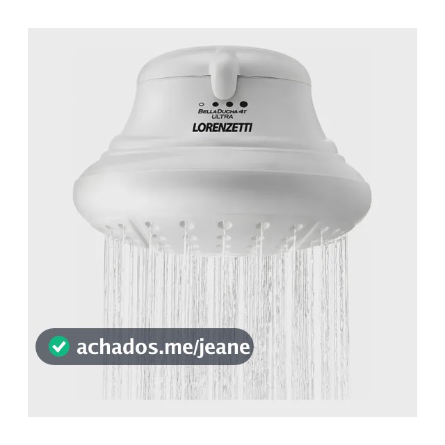 Chuveiro Elétrico Lorenzetti Bella Ducha 4t Alta Vazão