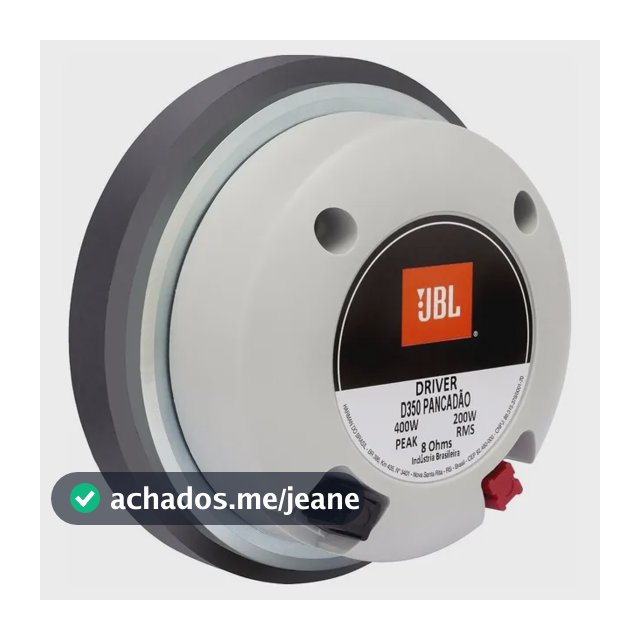 Driver Jbl 350 Pancadão 200 Watts Rms Jarrão 2 Polegadas