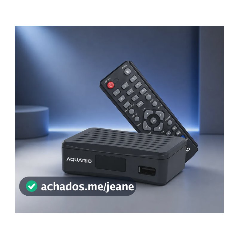 Conversor Digital Aquário DTV-4000SFull Hd Compacto Aquário Alta Qualidade Preto