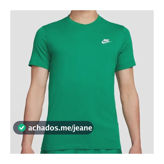Camiseta Nike Sportswear Club Masculina Verde-escuro G