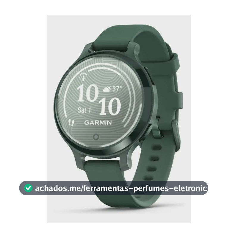 Relógio Garmin Com Monitor Cardíaco E Gps Lily 2 Active 38mm Verde Jasper 38 Mm