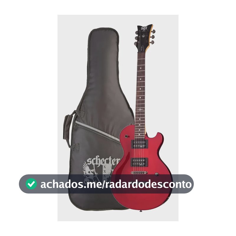 Guitarra Sgr By Schecter Les Paul Solo Ii Metalic Red C/ Bag Destro Vermelho Pau-rosa