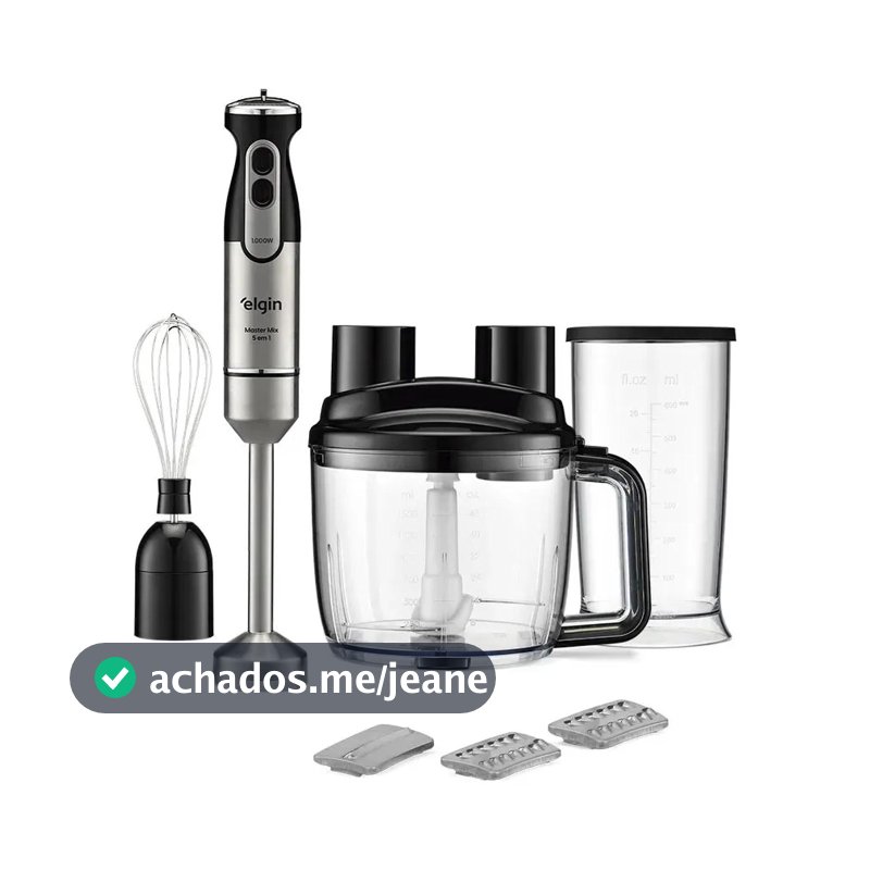 Mixer Master Mix 5 Em 1 Elgin 1.000w 110v 5 Funções Prateado