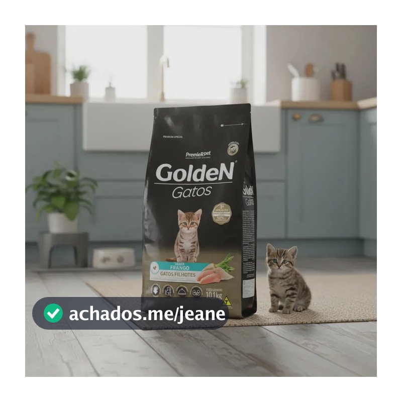 Golden Para Gatos Filhotes Sabor Frango - 10,1kg Ração