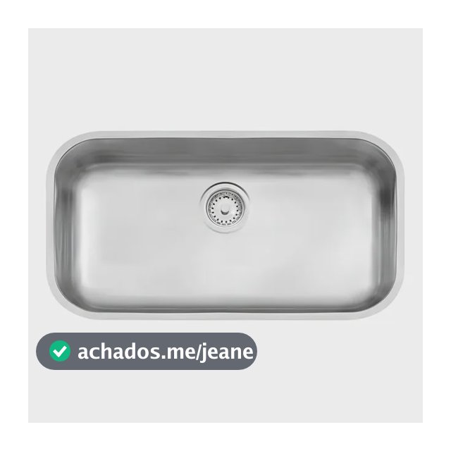 Cuba para cozinha Tramontina Lavínia 56 BL 94024107 de aço inoxidável 304 acetinado 34 cm x 56 cm x 17 cm com espessura de 0.6 mm