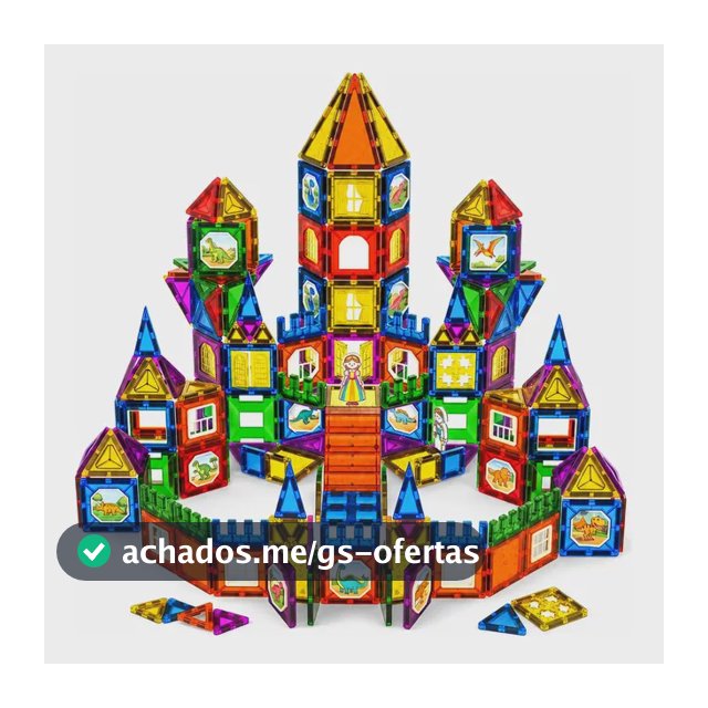 Blocos Magnéticos Construção 7,5cm Brinquedo Educati 103 Pçs 103