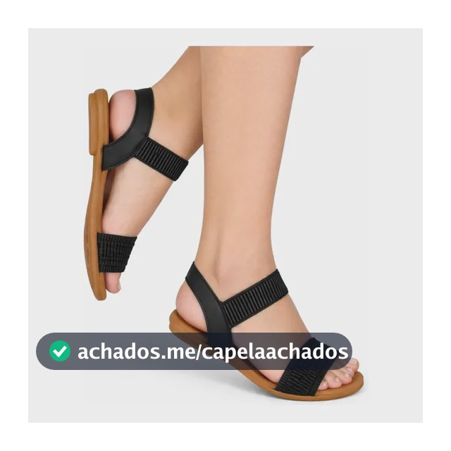 Sandalia Rasteira Feminina Confort Elástico Anatômica Plus 1