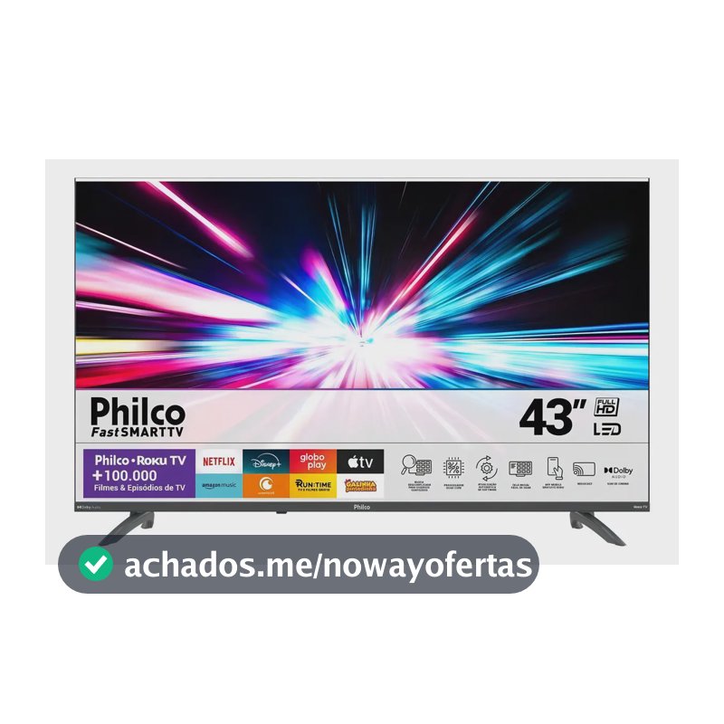 Smart Tv 43 Philco Led Roku Tv Dolby Audio Ptv43va4regb