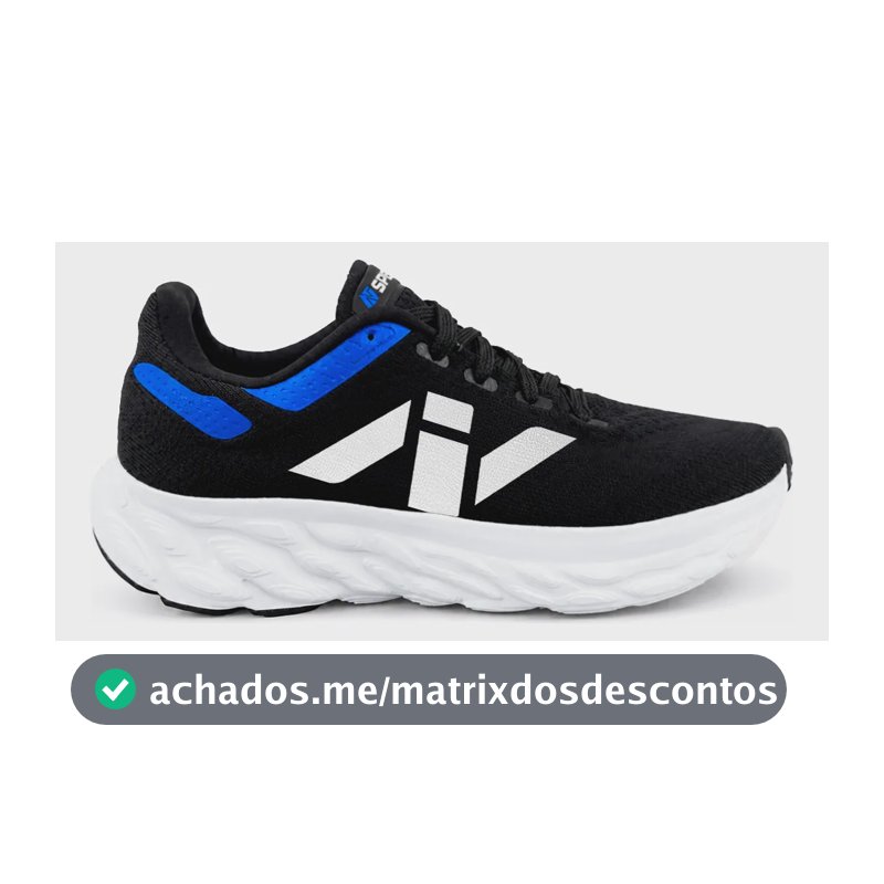 Tênis New Speed Extreme Esporte Corrida Academia Preto/azul 40 Br