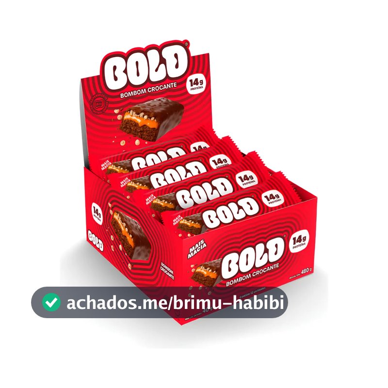Barra De Proteína Bold Bombom Crocante 40g