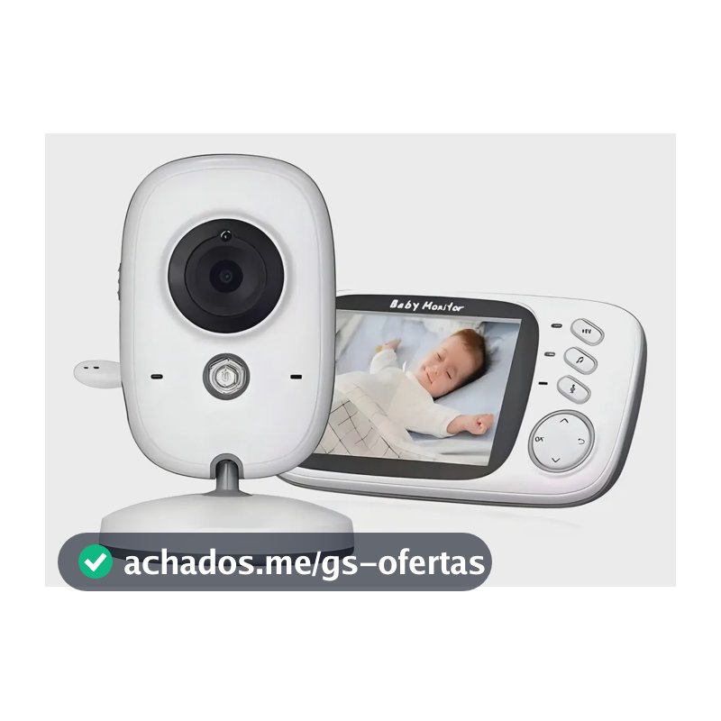 Baba Eletrônica Baby Monitor Visão Noturna Dual Audio Cor Branco G.Eye