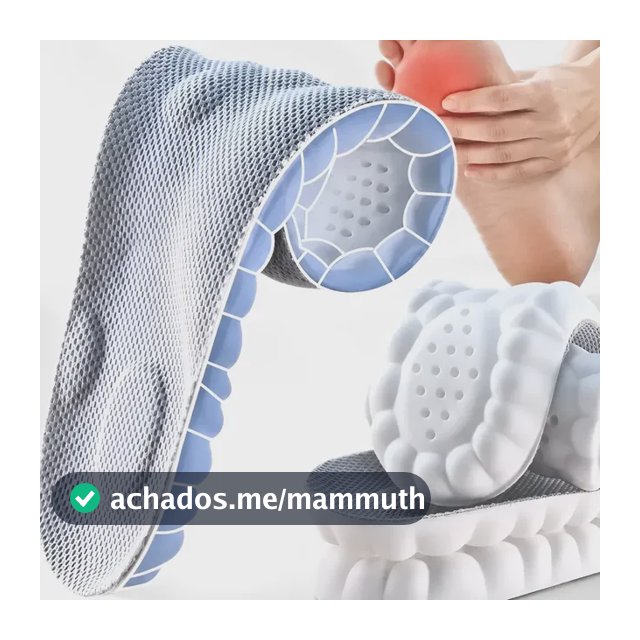 Palmilha De Altissimo Conforto 4d Tênis Sapatos Ortopédica