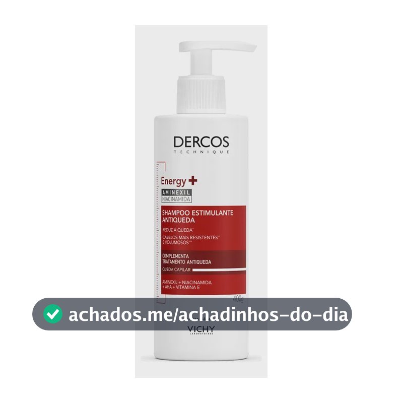 Shampoo Antiqueda Estimulante com Aminexil, Dercos Energy+ Vichy, 400g