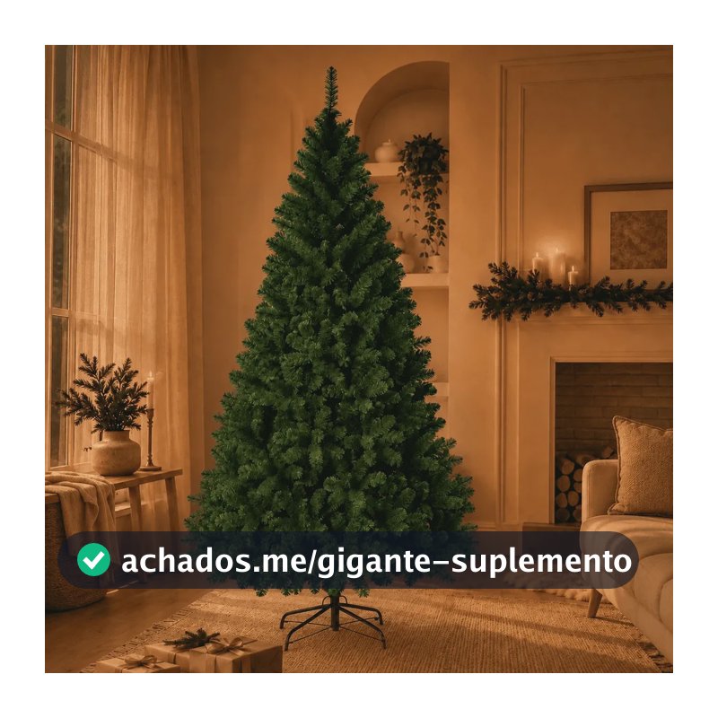 Árvore De Natal Premium Pinheiro Cheia Luxo 180cm 750 Galhos Cor Verde