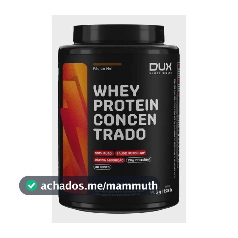 Whey Protein Concentrado Dux Company Pó 900g