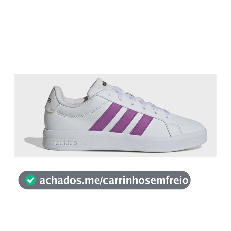 Tênis Feminino Grand Court Base 3.0 adidas Branco Liso 35 Br