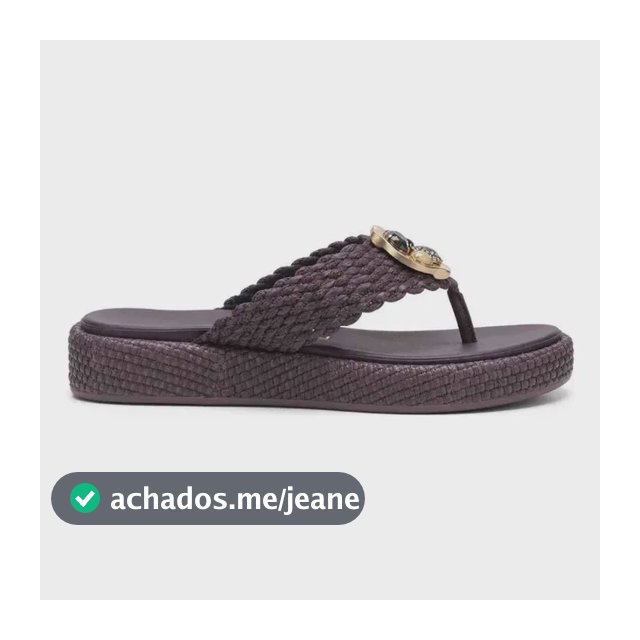 Chinelo Feminino Vizzano Casual Conforto 6506133 Cacau Liso 36