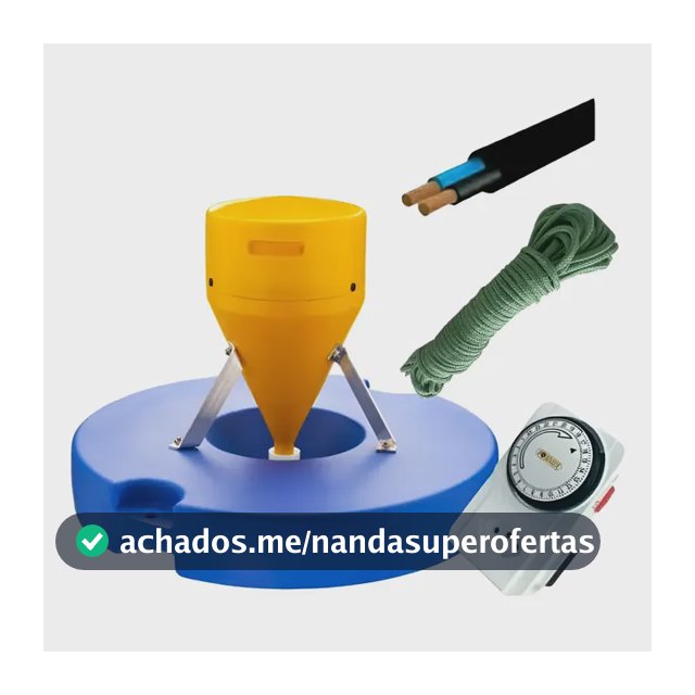 Kit Aerador Chafariz Piscicultura +corda+timmer+ Cabo
