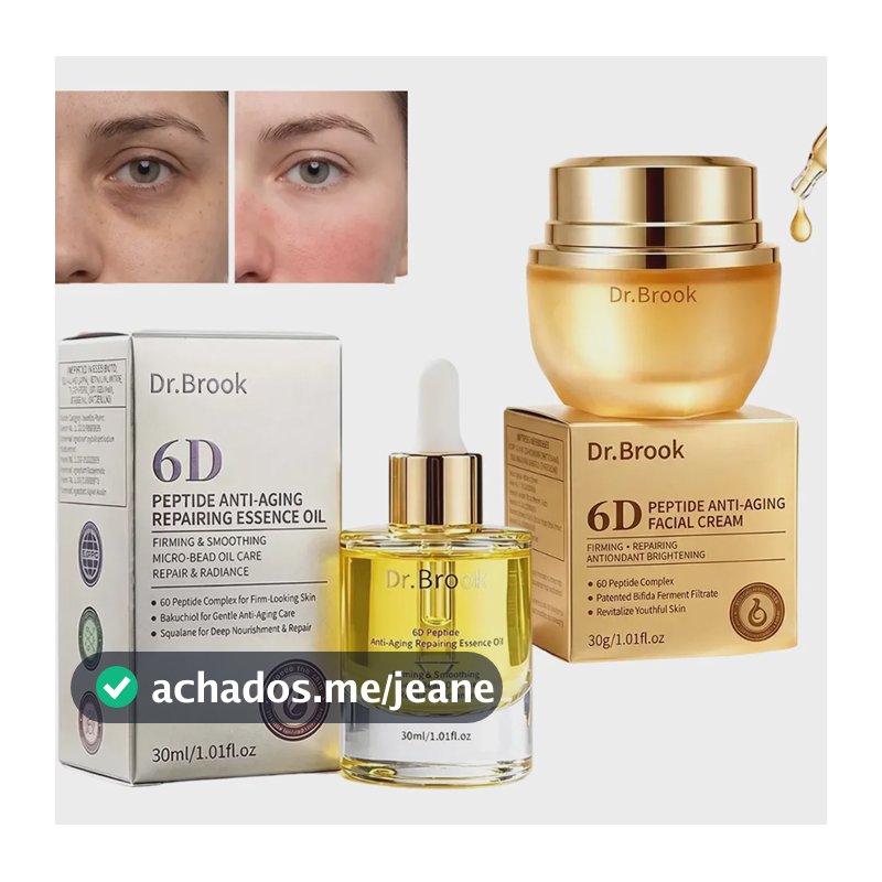 Kit Creme Anti-sinais + Óleo Reparador Facial Hidratação