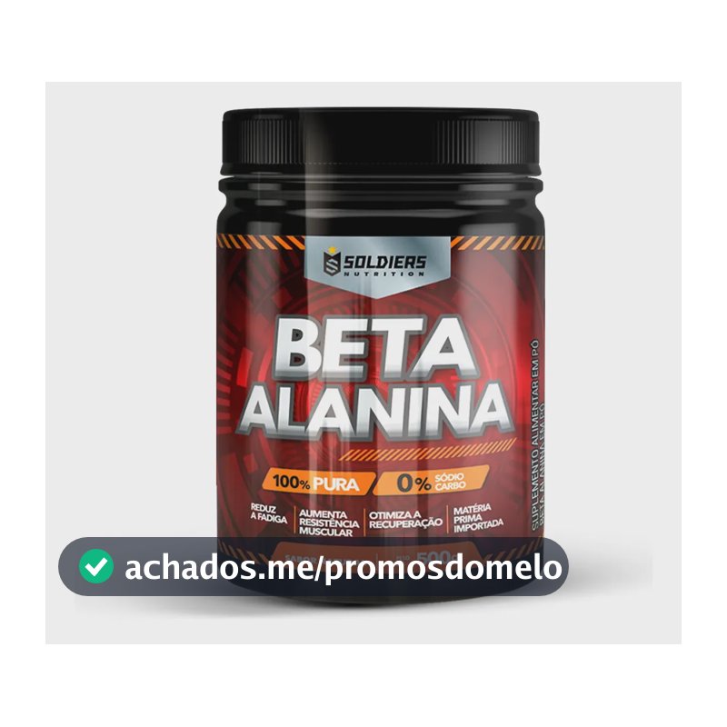 Beta Alanina 500g Suplemento em pó - Soldiers Nutrition