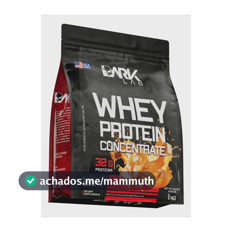 Whey Protein Concentrado 1kg Dark Lab Sabor Doce de leite