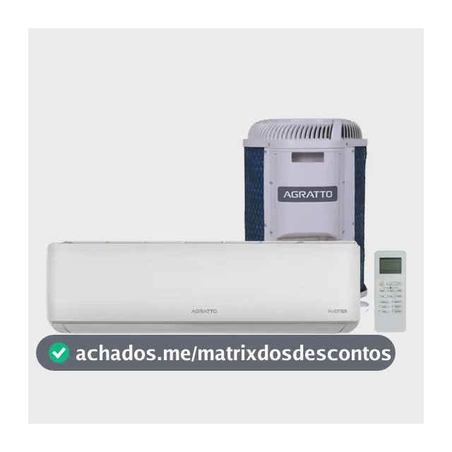 Ar Condicionado Split Hi Wall Inverter R-32 Zen Agratto 9.000 BTUs Só Frio Monofásico