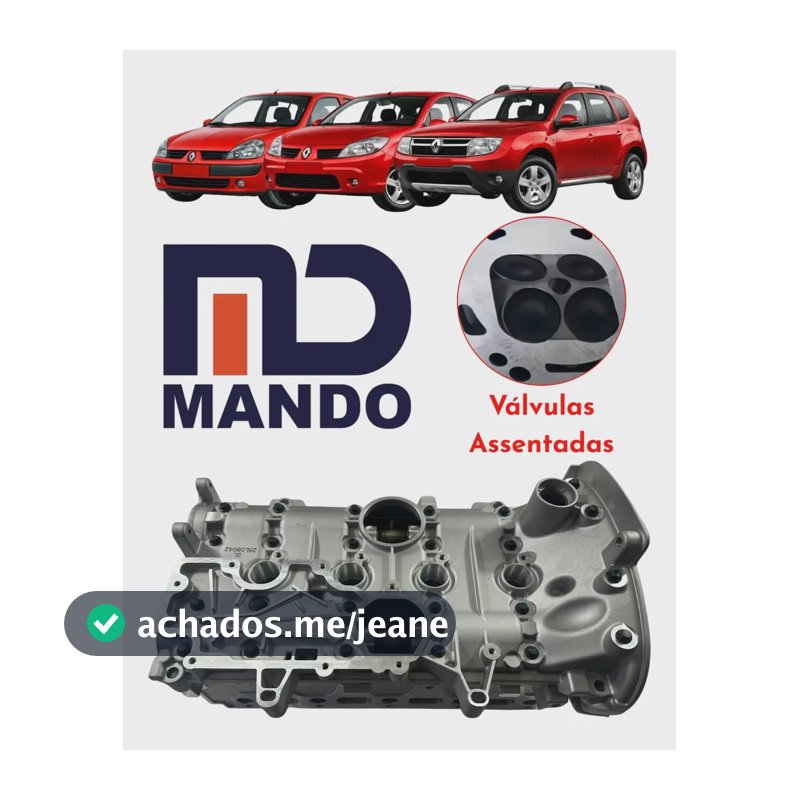 Cabeçote Completo Montado Duster Logan Megane Clio 1.6 16v