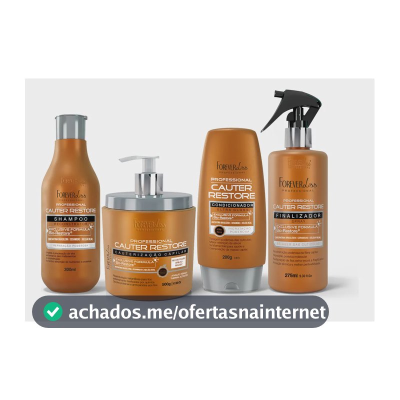 Kit Completo Cauterização Capilar Forever Liss