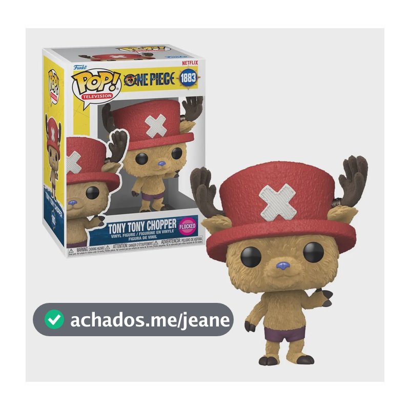 Boneco Funko Pop! One Piece Live Action - Chopper (Flocked)