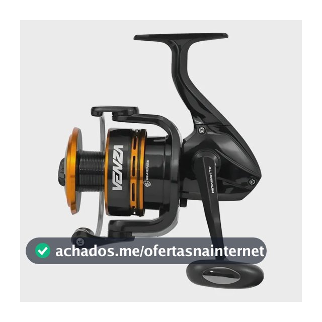 Molinete Marine Sports Venza 4000 Preto com Manivela Intercambiável