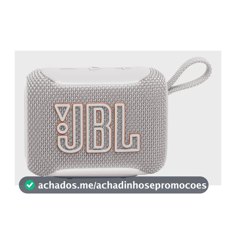 Caixa de som portátil com Bluetooth JBL GO5 - Branca