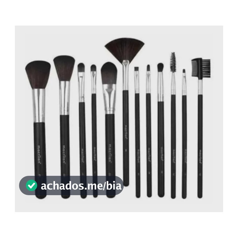 Kit Pincéis Com 12 Unidades Macrilan Para Maquiagem Kp9-1a