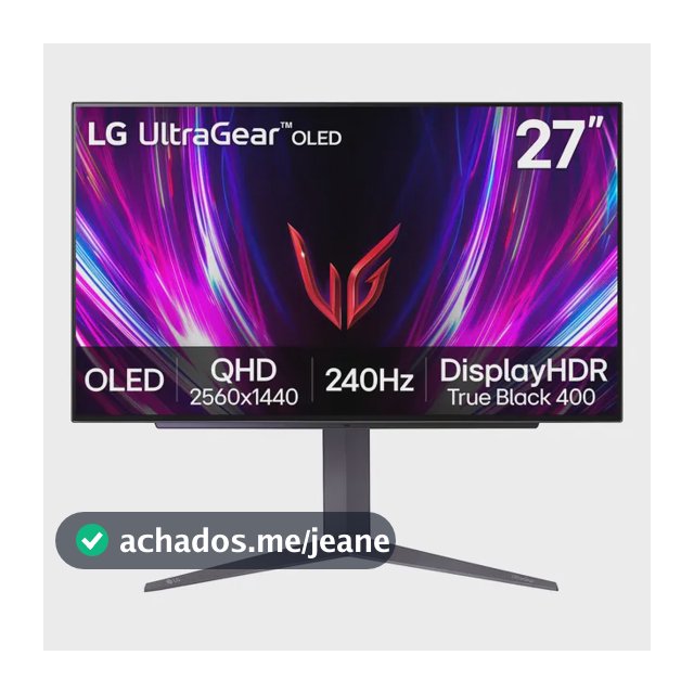 Monitor LG 27gs93qe Ultragear Oled, 27'', Gaming, Qhd 1440p 127/220v