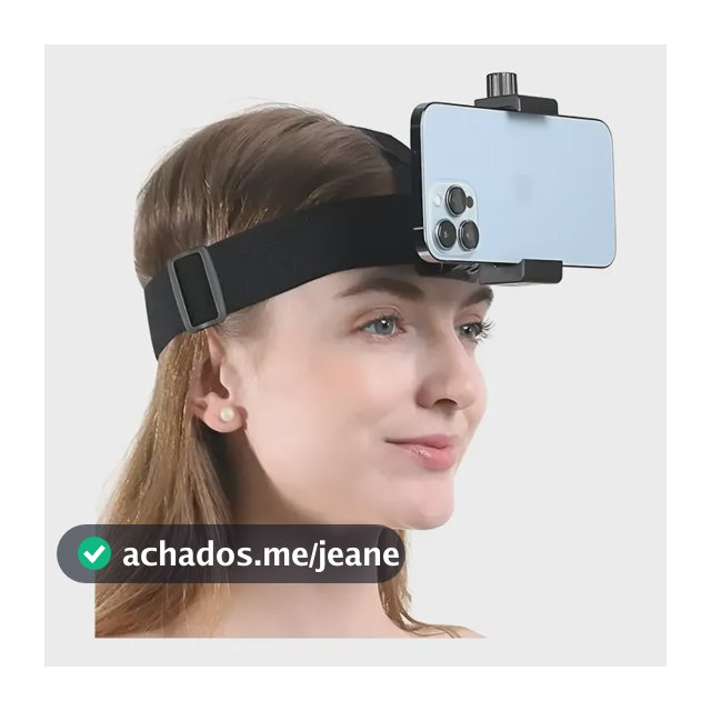 Arnês Ajustável Cell Head Support Grava Vlogs Esportivos .