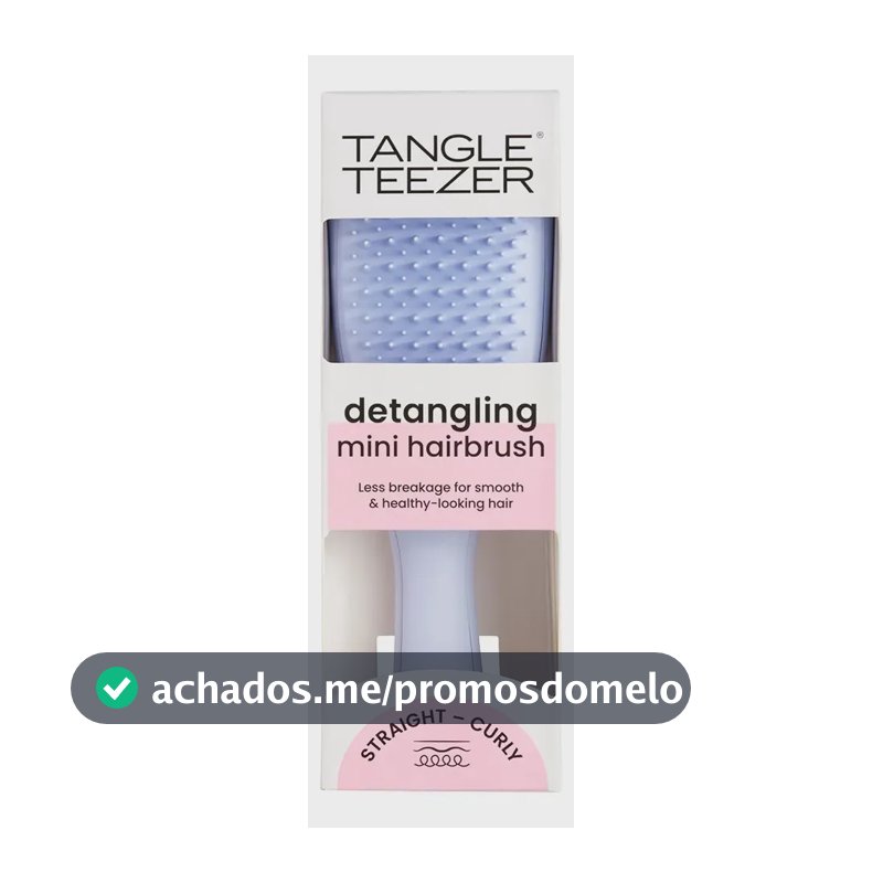 Escova De Cabelo Tangle Teezer Wet Detangler Mini - Verde Água e Lilás