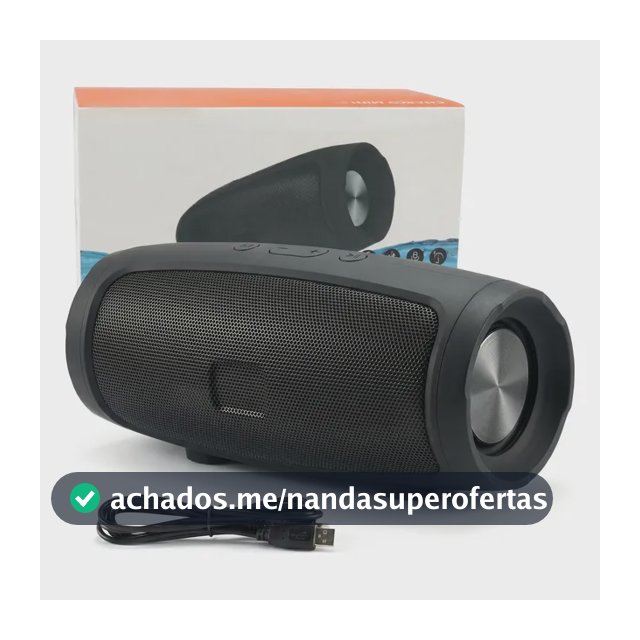 Caixa Caixinha De Som Bluetooth Pendrive Fm Sd Portátil 20w