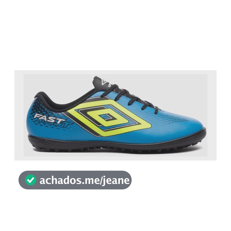 Chuteira Society Fast Ii Umbro Cloisonne/preto/limão 40 Br